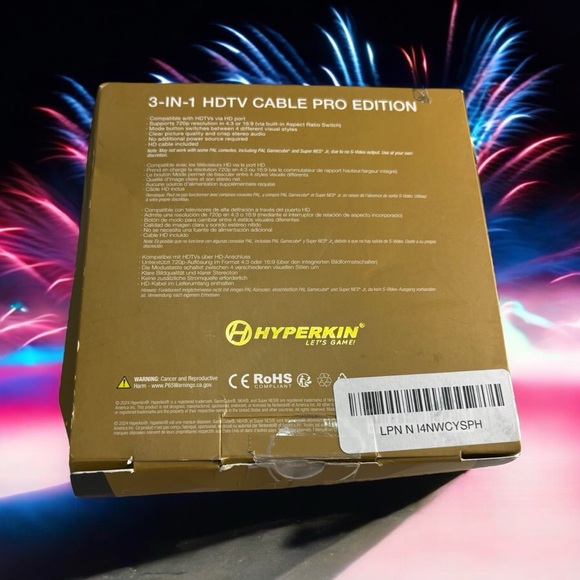 Muti Platform 3 in 1 HDTV Cable HD PRO Edition W/4 Visual Modes- Nintendo - Picture 5 of 7